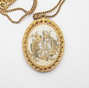 ♓ Vintage Pakula Pisces Necklace